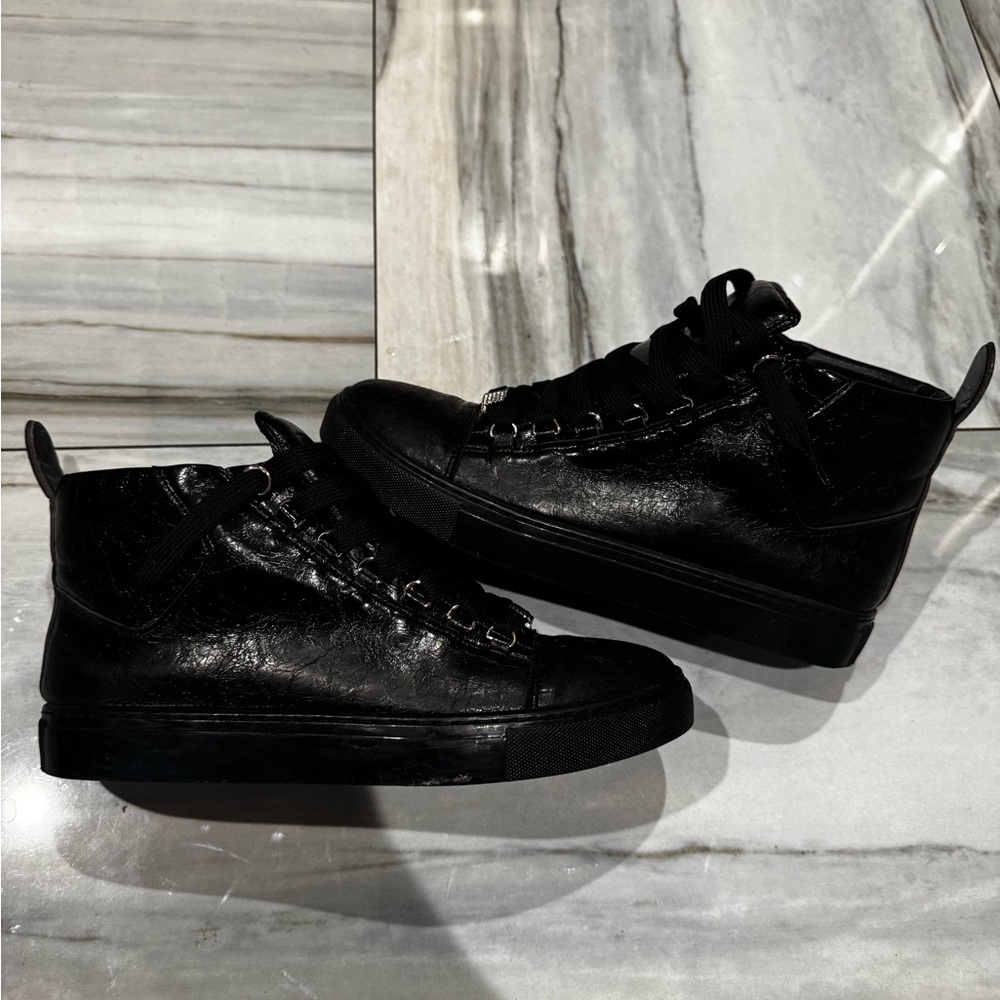 Balenciaga Black Hightop Arenas